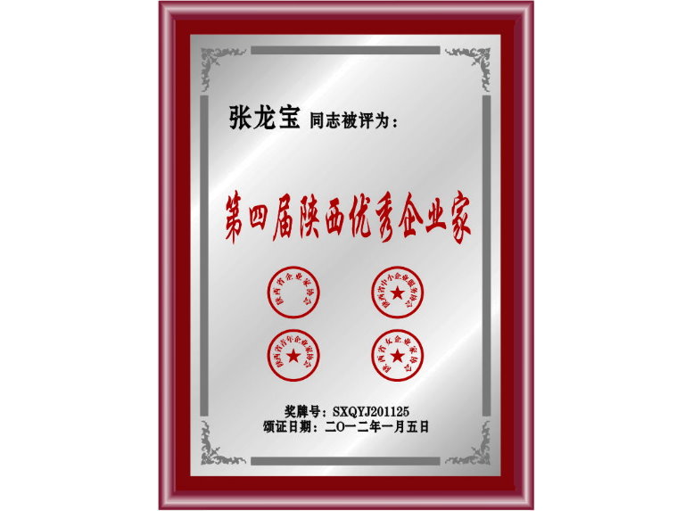 第四屆陜西優秀企業家